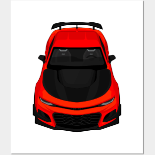 camaro zl1 1le red Posters and Art